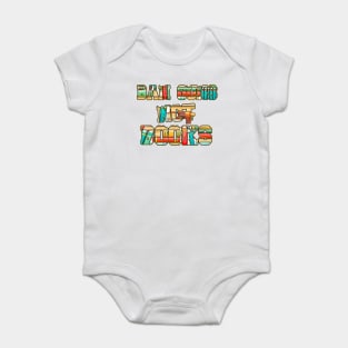 Ban Guns Not Books- Typography fullcolor design Baby Bodysuit